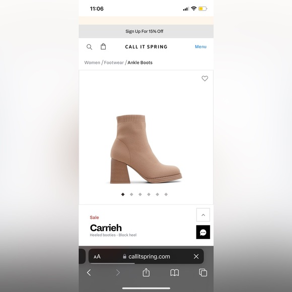 Call It Spring Block Heeled Booties - Picture 2 of 3